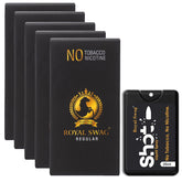 Royal Swag Ayurvedic & Herbal Smokes Cigarettes - Tobacco And Nicotine Free (Regular Flavored Pack Of 50 Smoke, Shot-1)